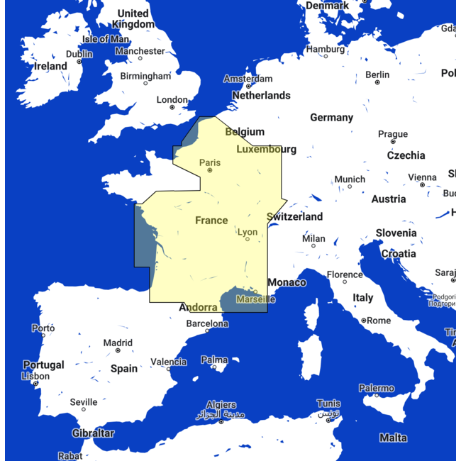TIMEZERO  European Inland Waters: France Inland Chart