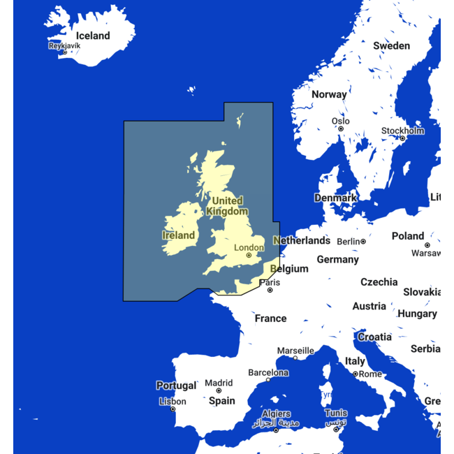 TIMEZERO  United Kingdom, Ireland and the Channel Chart