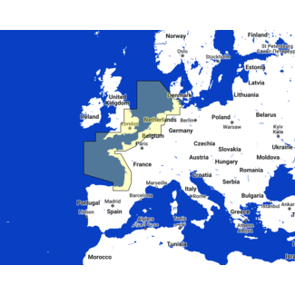 TIMEZERO North-West European Coasts Kaart