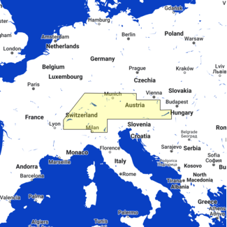 TIMEZERO Central European Lakes Kaart