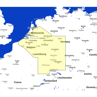 TIMEZERO Belgium Inland and Rhine River Chart