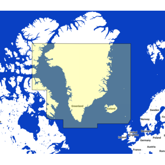TIMEZERO Greenland and Iceland Kaart