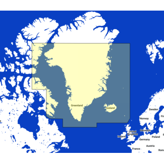 TIMEZERO Greenland and Iceland Karte