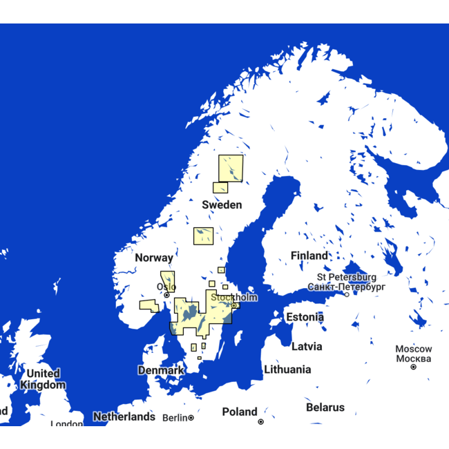 TIMEZERO  Scandinavia Inland Waters Kaart