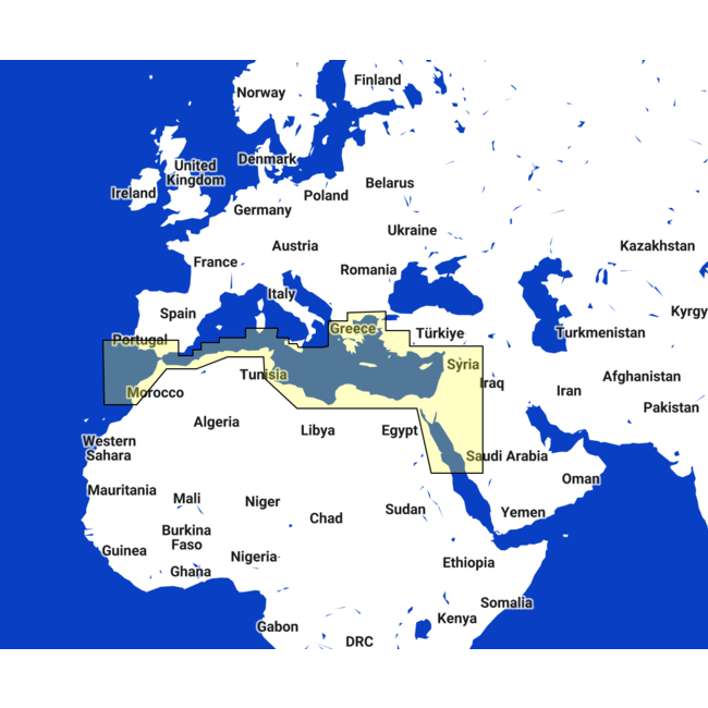 TIMEZERO  South Mediterranean and Aegean Seas Kaart