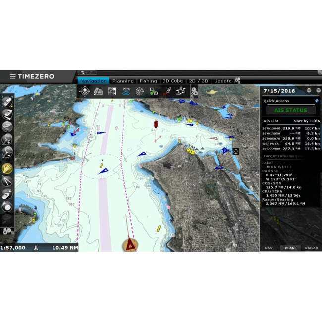 TIMEZERO  Upgrade van TZ Navigator naar TZ Professional