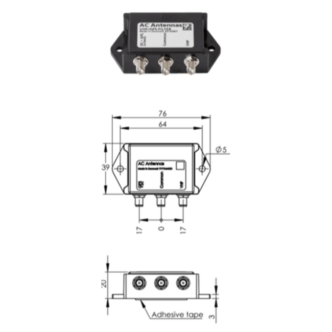 AC ANTENNAS AC-VHF/GPS-FILTER