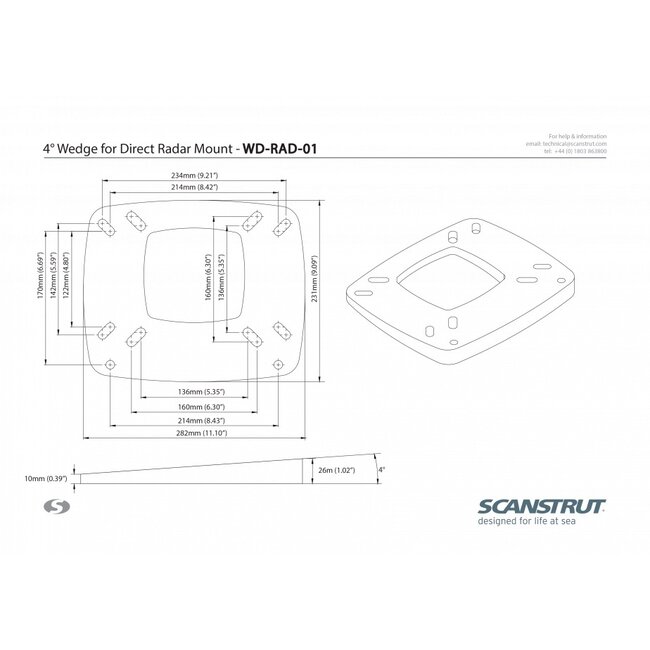 SCANSTRUT WD-RAD-01 Radar Wig