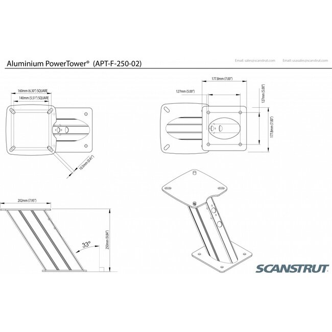 SCANSTRUT APT-F-250-02 Aluminium PowerTower