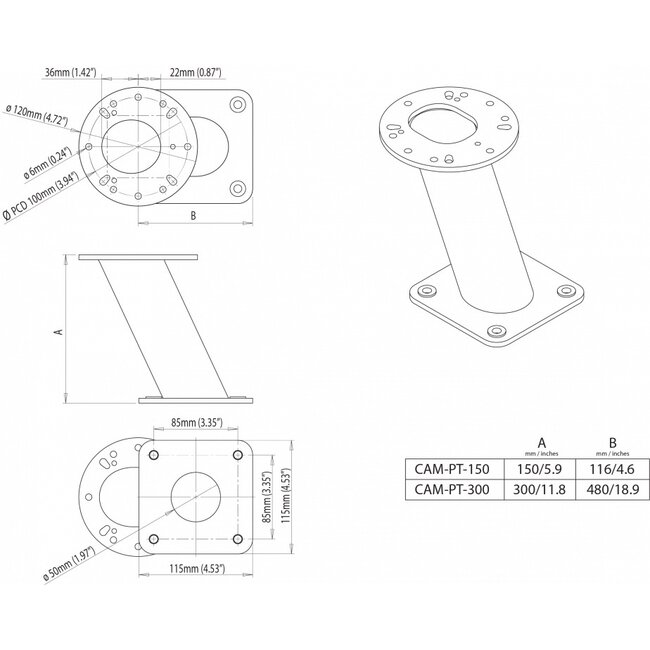 SCANSTRUT CAM-PT-150-01 Camera PowerTower