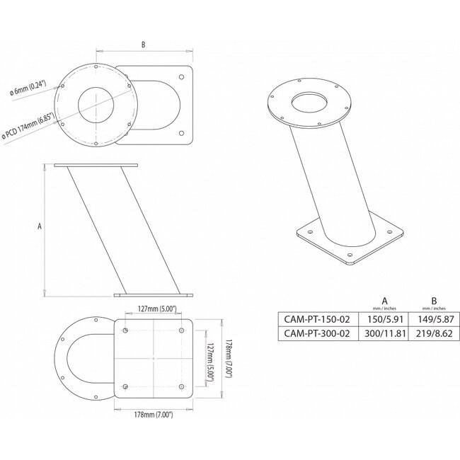 SCANSTRUT CAM-PT-150-02 Camera PowerTower