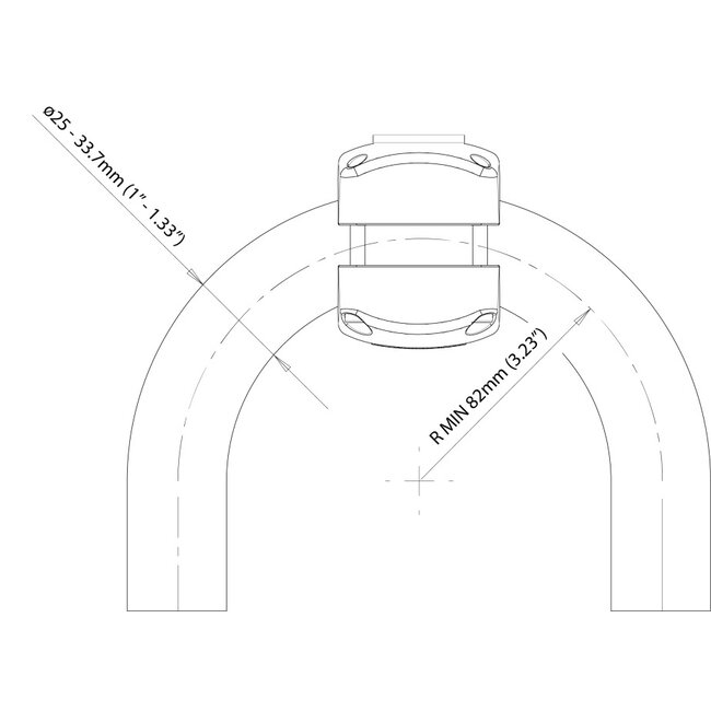 SCANSTRUT RL-RM ROKK Midi Fixed Rail Mount