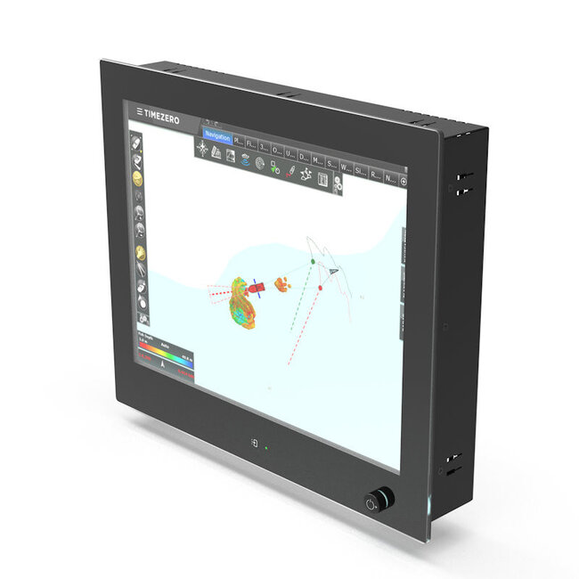 NOTTROT N-line N150KGE 15" Vollglas-Panelhalterung mit Multi-Touchscreen, 9-36 V, Dimmfunktion, optischer Bindung und entspiegeltem Glas