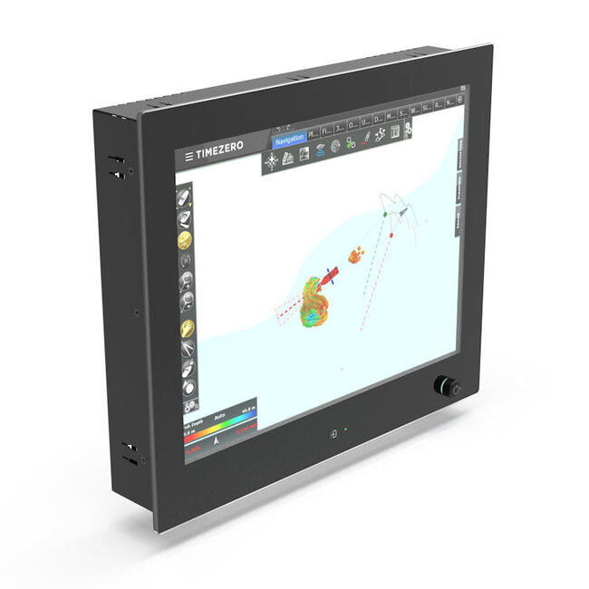NOTTROT N-line N150KGE 15" Vollglas-Panelmontage mit hoher Helligkeit, Multi-Touchscreen, 9-36 V, Dimmfunktion, optischer Verbindung und Antireflexglas – DNV-zertifiziert