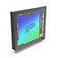 Nottrot N-line N190KGE 19" Vollglas-Panelmontage mit hoher Helligkeit, Multi-Touchscreen, 9-36 V, Dimmfunktion, optischer Bindung und Antireflexglas
