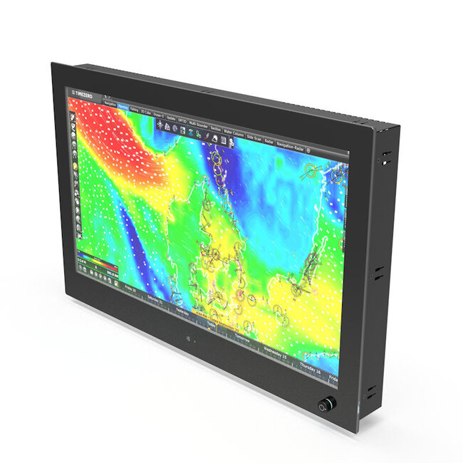 NOTTROT Monitoren voor de maritieme sector N-line N240KGE 24" Vollglas-Panelhalterung mit Multi-Touchscreen, 9-36 V, Dimmfunktion, optischer Bindung und Blendschutzglas