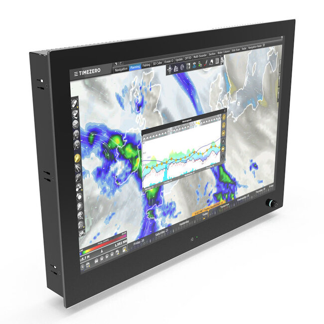 NOTTROT N-line N241KGE  24,1" full glass panel mount with multi touchscreen, 9-36V, dimming, optical bonding and anti glare glass