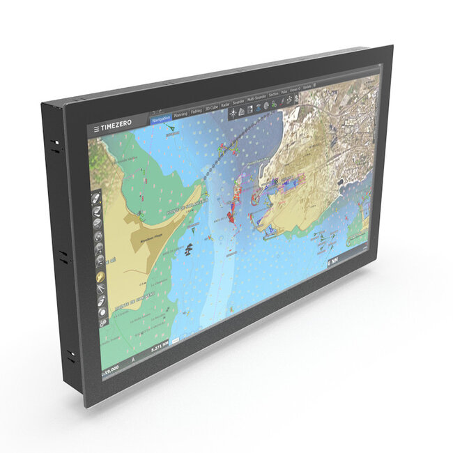 NOTTROT N-line N270KG 27" full glass panel mount with multi touchscreen, 9-36V, dimming, optical bonding and anti glare glass - DNV Certified