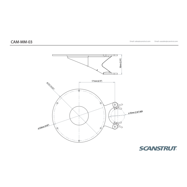 SCANSTRUT CAM-MM-03 Camera mast mount