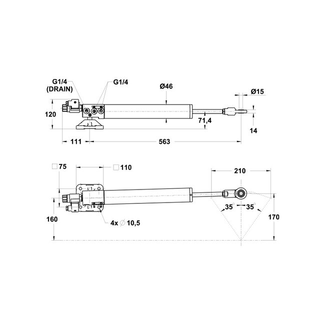 FURUNO Hydraulik Linearantriebe 32ST16 NETWAVE