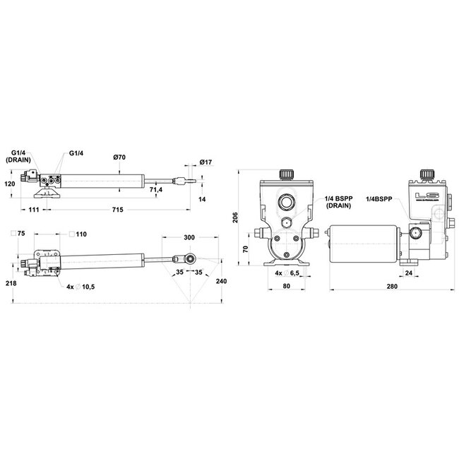 FURUNO Hydraulic Linear Drive 50ST203
