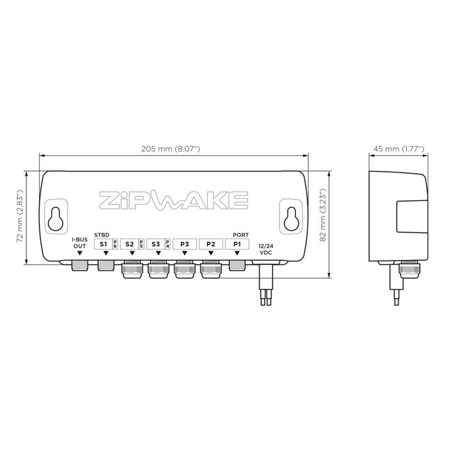 ZIPWAKE Series 750S PRO gerade kitbox trimsystem