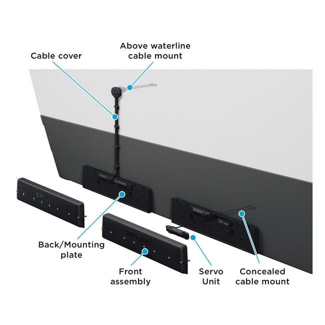 ZIPWAKE Serie 450S Straight Kit Box Trimsysteem