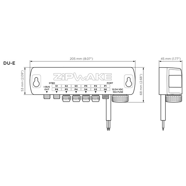 Serie 800E Integrator Module Straight Kit Box Trimsysteem