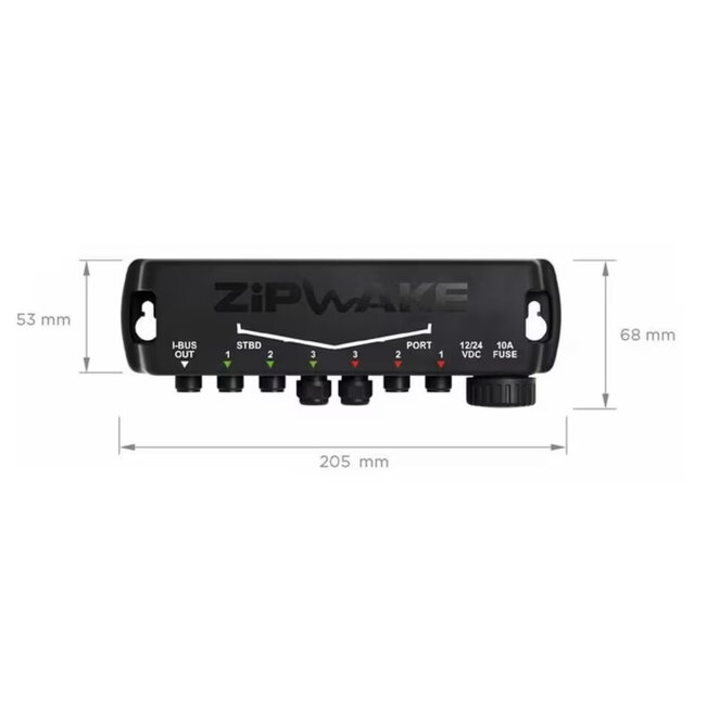 ZIPWAKE Serie 600S Integrator Module Straight Kit Box Trimsysteem