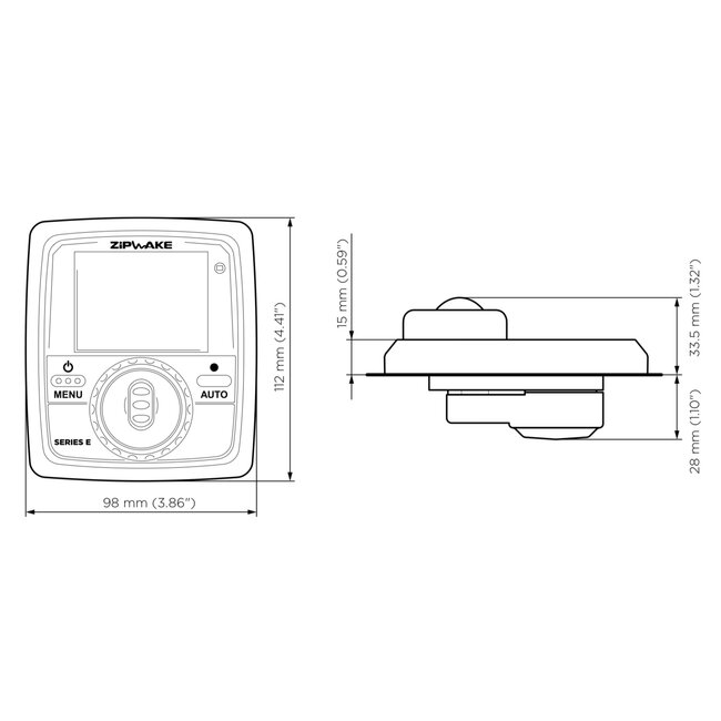 ZIPWAKE Series 800E Straight Kit Box Trim System