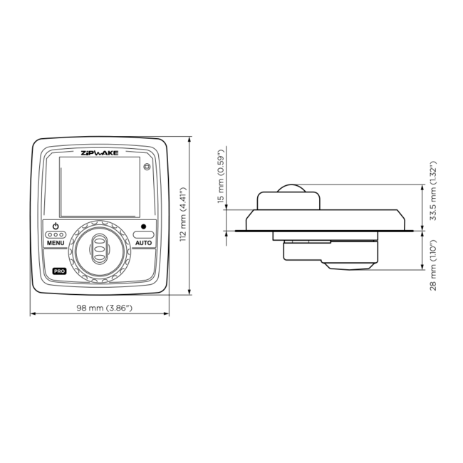 ZIPWAKE Serie 600E PRO Chine Kit Box Trim System