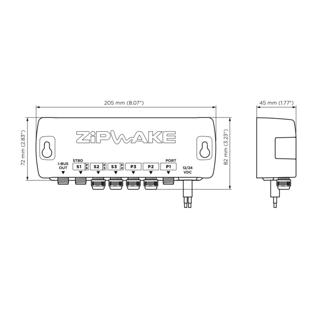 ZIPWAKE Serie 600E PRO Chine Kit Box Trim System