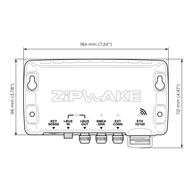 ZIPWAKE Series 600E PRO Integrator Module Chine Kit Box