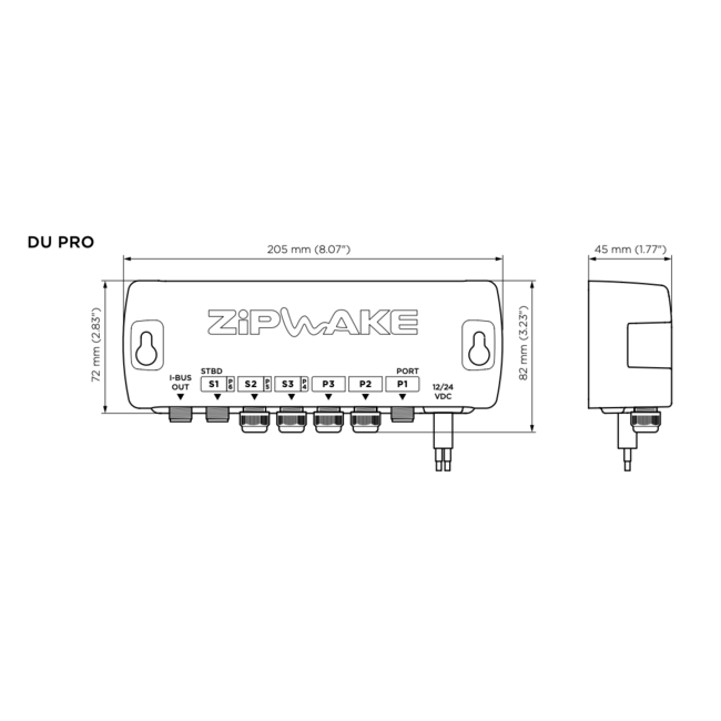 ZIPWAKE Series 600E PRO Integrator Module Chine Kit Box