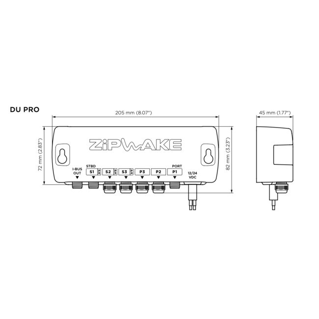 ZIPWAKE Series 600E PRO Integrator Module Straight Kit Box