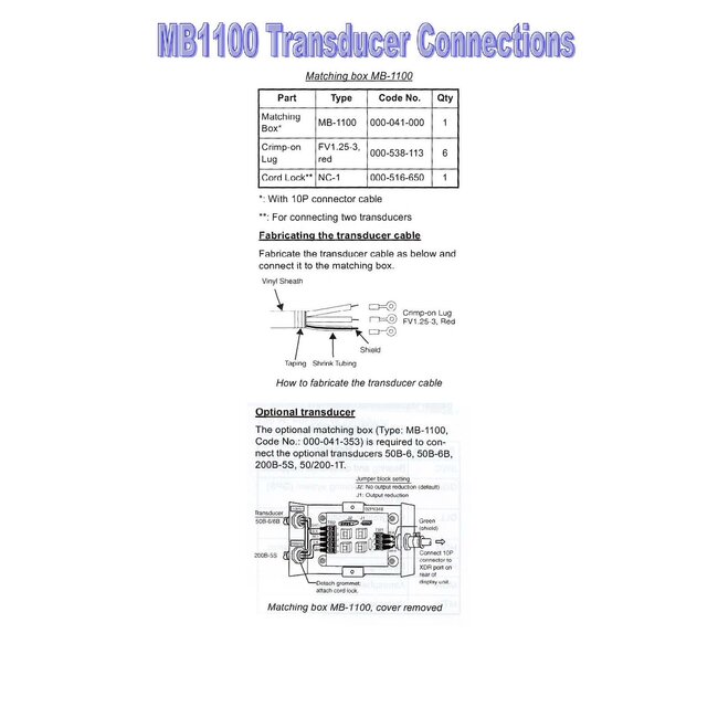 FURUNO MB-1100 aansluitbox
