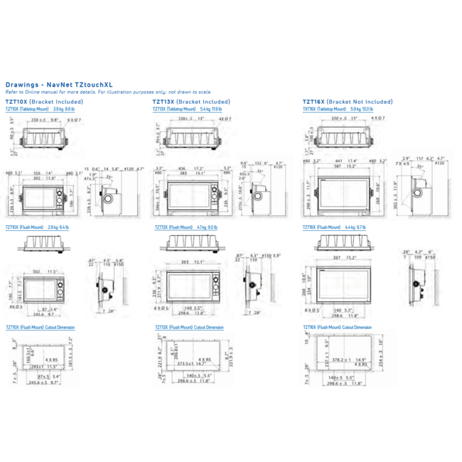 FURUNO NavNet TZT24X  24” Multifunktions-Touchdisplay
