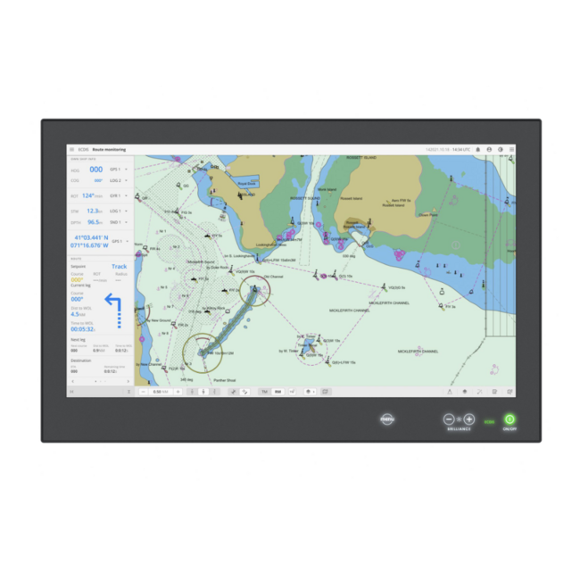 HATTELAND HD 24T27 MMD-MA1FOGP1A 24" Full HD Multi-Touch Maritieme Monitor voor Professionele Brugsystemen