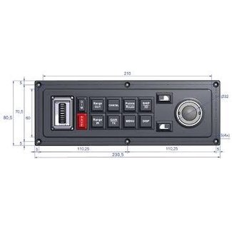 MaxSea Keyboard MCP-10 für MaxSea TimeZero (horizontal)
