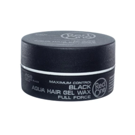 RED ONE Black Aqua Hair Gel Wax Full Force 150 ml.