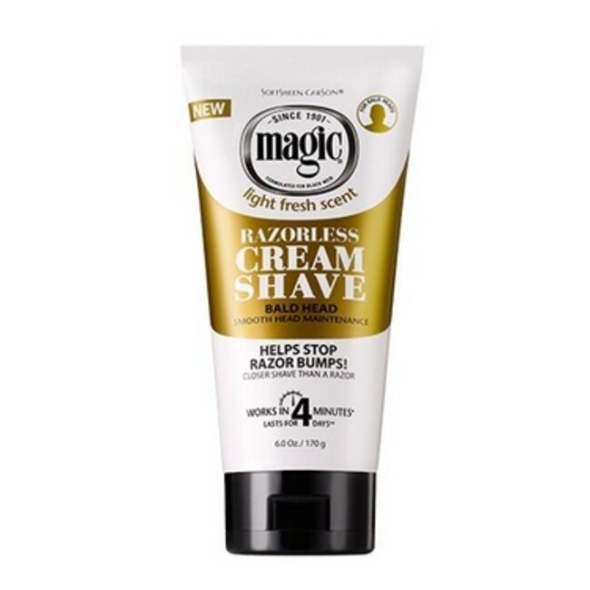 MAGIC Razorless Cream Shave - Bald Head 6 oz