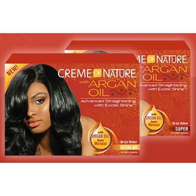 CREME OF NATURE - ARGAN OIL No-Lye Relaxer - Regular