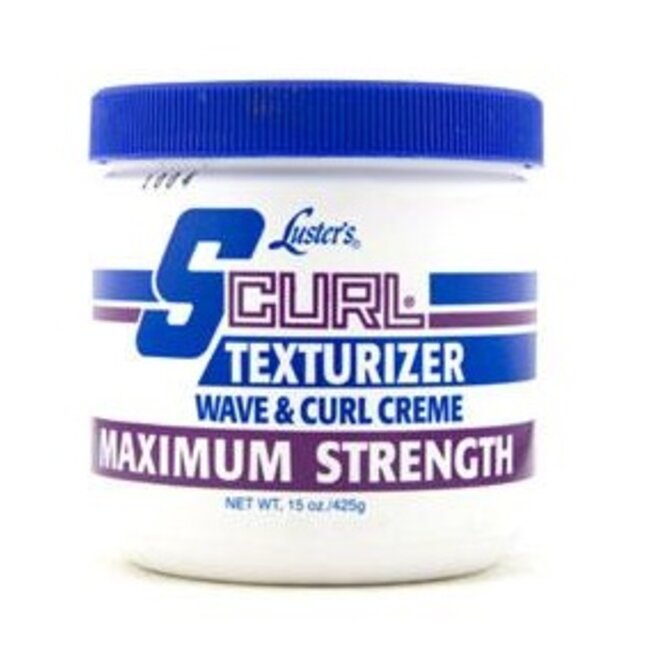 S-CURL Texturizer Wave & Curl Creme - Maximum Strength 15 oz