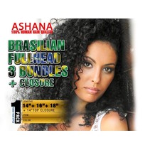 Ashana Hair - Bundle Fullhead + Closure (Brasilian)