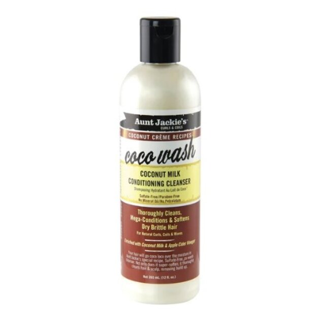 AUNT JACKIE'S Coco Wash Coconut Milk Conditioning Cleanser 12 oz.