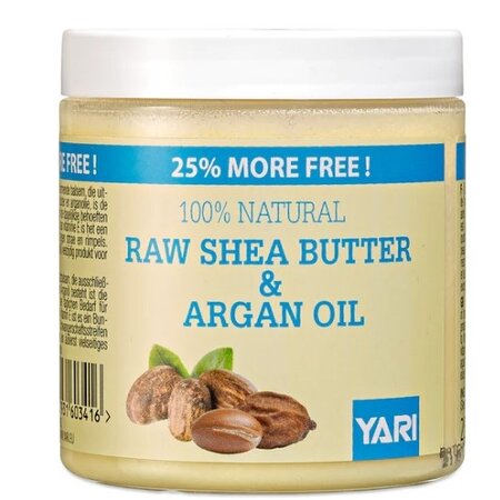 YARI 100% Raw Shea Butter & Argan Oil 250 ml.