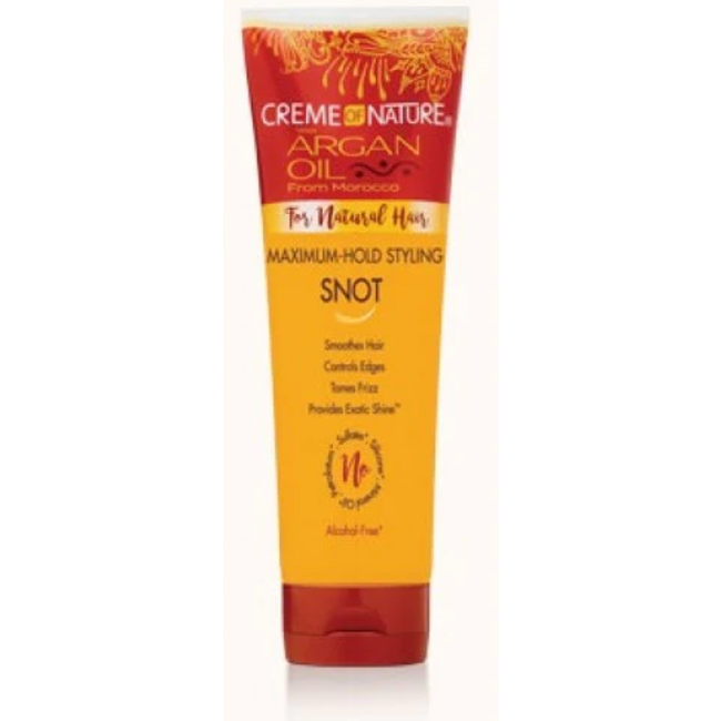 CREME OF NATURE - ARGAN OIL Maximum Hold Styling Snot 8.4 oz.