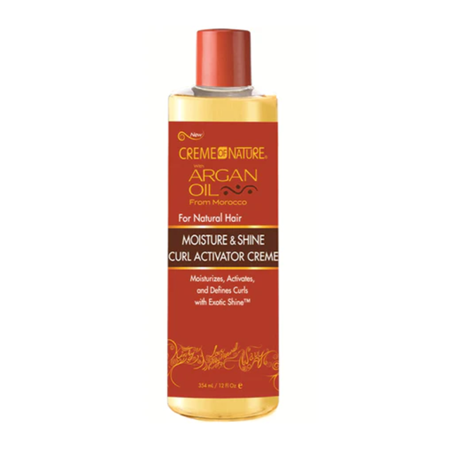 CREME OF NATURE - ARGAN OIL Moisture & Shine Curl Activator Creme 12 oz.