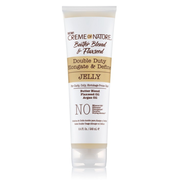 CREME OF NATURE Butter Blend & Flaxseed Double Duty Elongate & Define Jelly 248 ml.