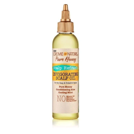 CREME OF NATURE Pure Honey Scalp Refresh Invigorating Scalp Oil 4 oz.